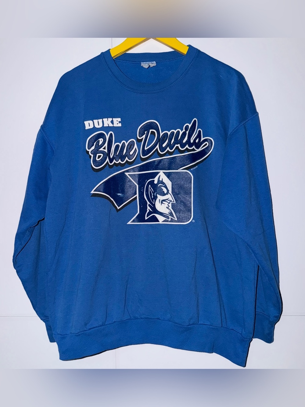 1992 Vintage Duke University Blue Devils Crewneck Large